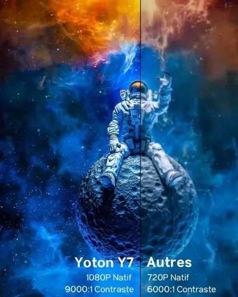 Мультимедійний проєктор Yoton Y7 Full HD 9000 Лм Wi-Fi Bluetooth g2. Новий! Код:null. Зображення 5