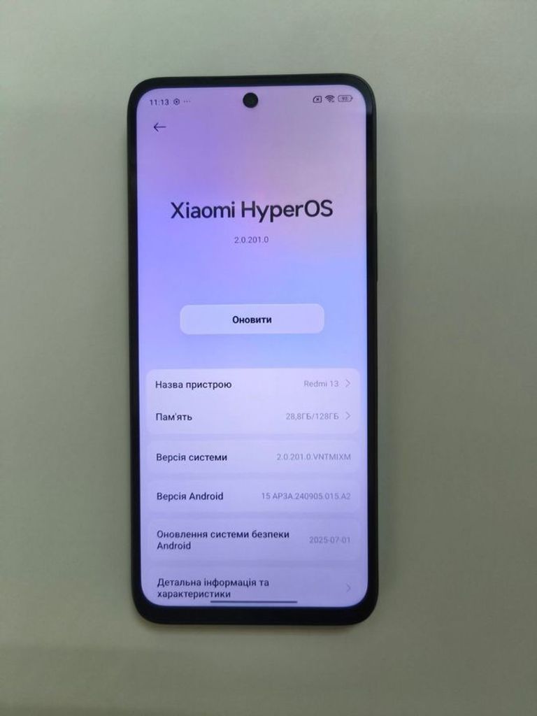 Объявление Xiaomi Redmi 13 6/128GB Blue Б/У