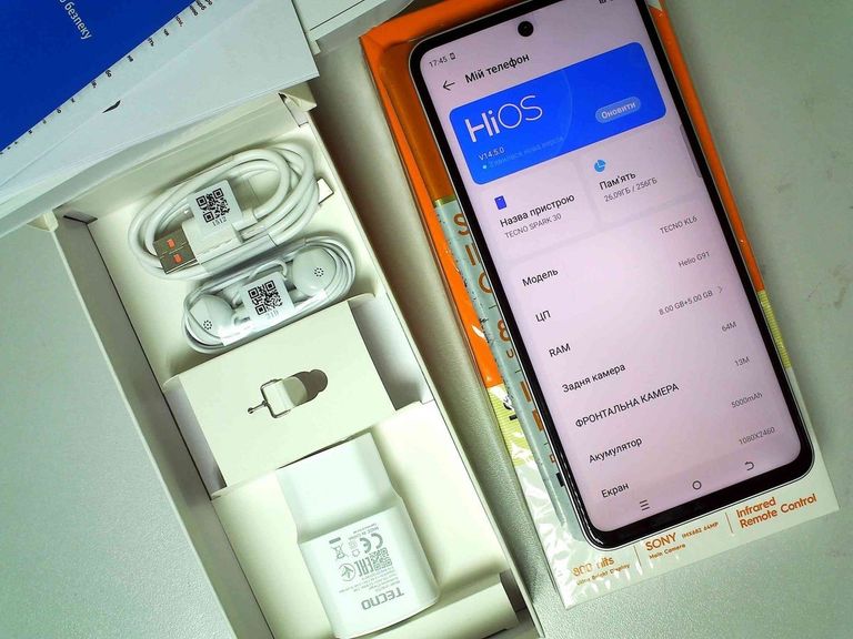 Оголошення Tecno spark 30 kl6 8/256gb Б/У