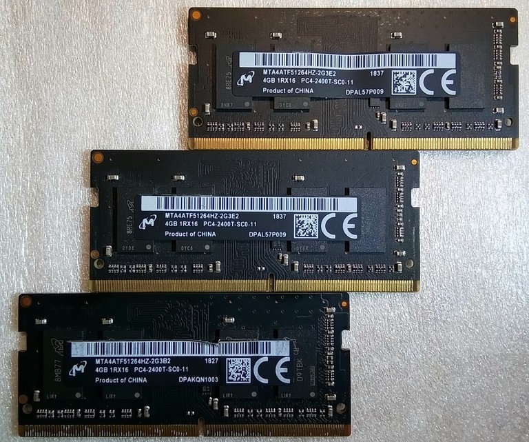 Оголошення Micron 4 GB DDR4 2400 MHz (MTA9ASF51272PZ-2G3B1II) Б/У