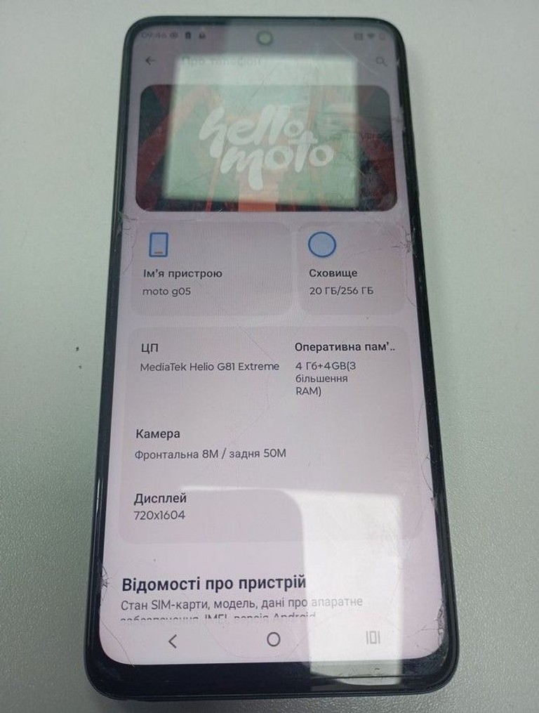 Розпродаж Motorola moto g05 4/256gb, продавець Техноскарб