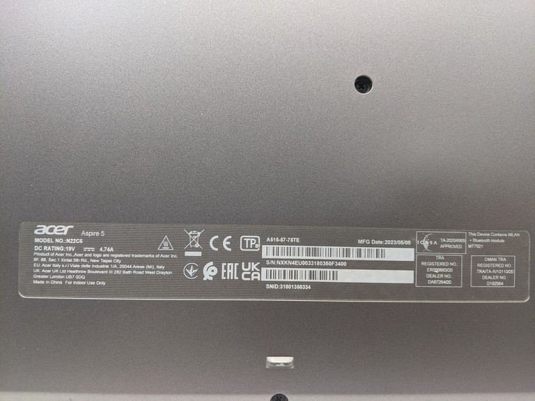 Acer 15/core i7-12650h ddr5/16gb ddr5/hdd *відсутній/ssd 500 gb/*інтегрована Код:01-201003007. Зображення 10