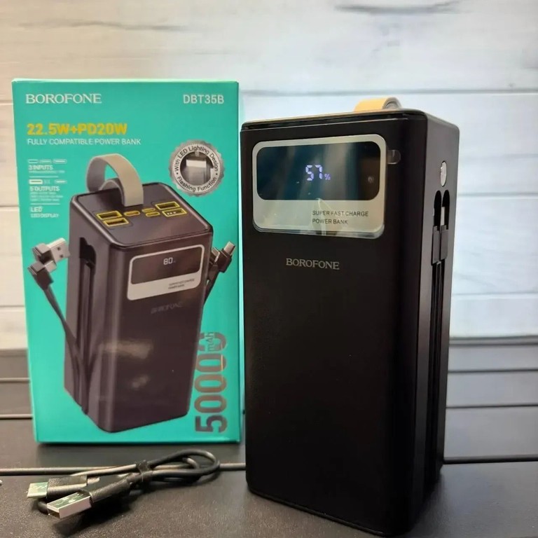 Купити Borofone DBT35B 50000 мАг / Power Bank 22.5W PD20W Б/У