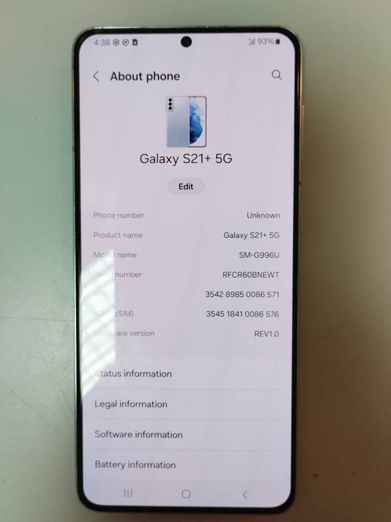 Samsung galaxy s21 plus 5g sm-g996b/ds 8/128gb