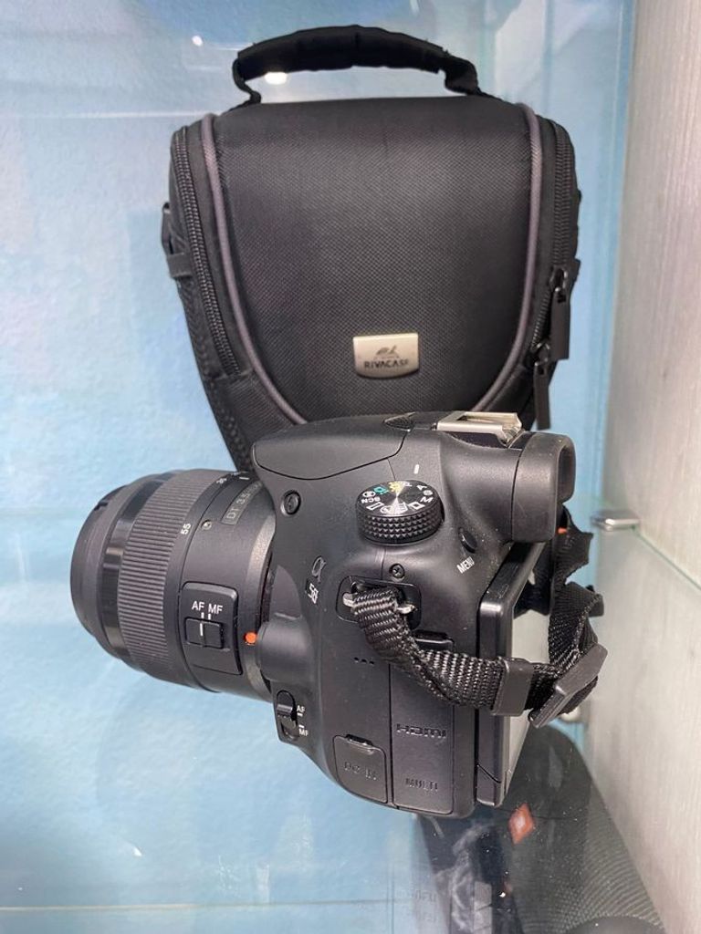 Оголошення Sony alpha slt-a58 + sony sal1855 dt 3.5-5.6/18-55 sam Б/У