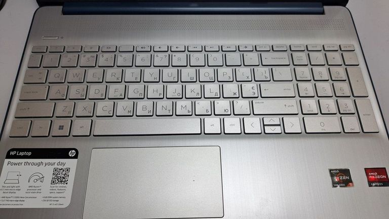 Дешево Hp 15/ryzen 5 5500u ddr4/8gb ddr4/hdd *відсутній/ssd 256 gb/*інтегрована з ломбарду
