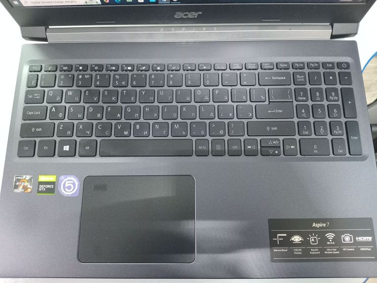Acer 15/ryzen 5 5500u ddr4/8gb ddr4/ssd 256 gb/geforce gtx1650 4gb Код:01-200629718. Зображення 7