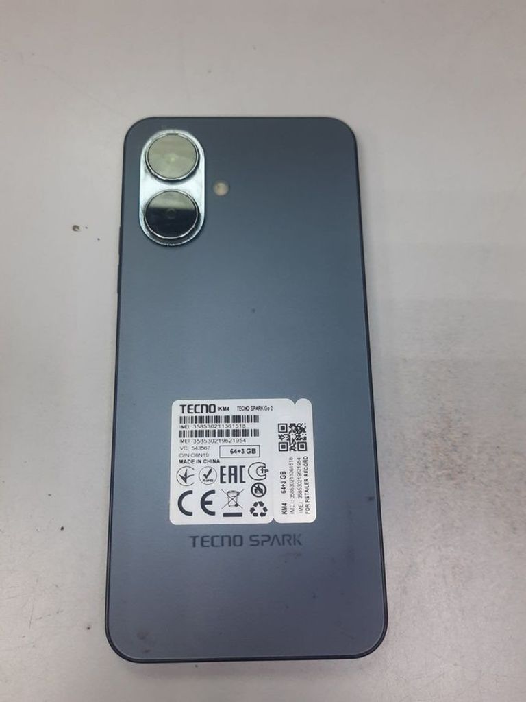 Объявление Tecno spark go 2 km4 3/64gb Б/У