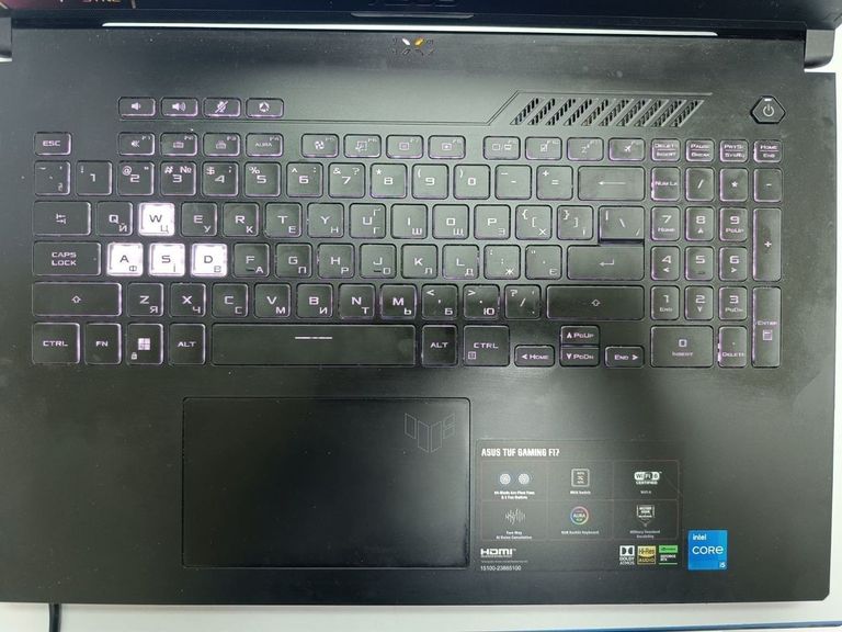 Оголошення Asus tuf gaming f17 fx707zc4 Б/У