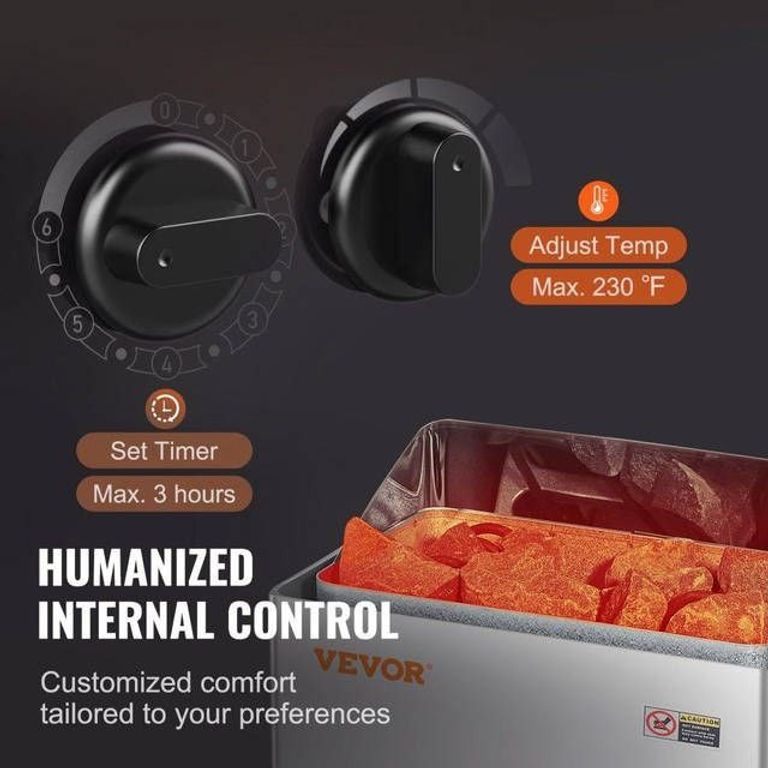 VEVOR 8kW Sauna Hear Integrated Control 8-12 m³ Spa Код:null. Зображення 10