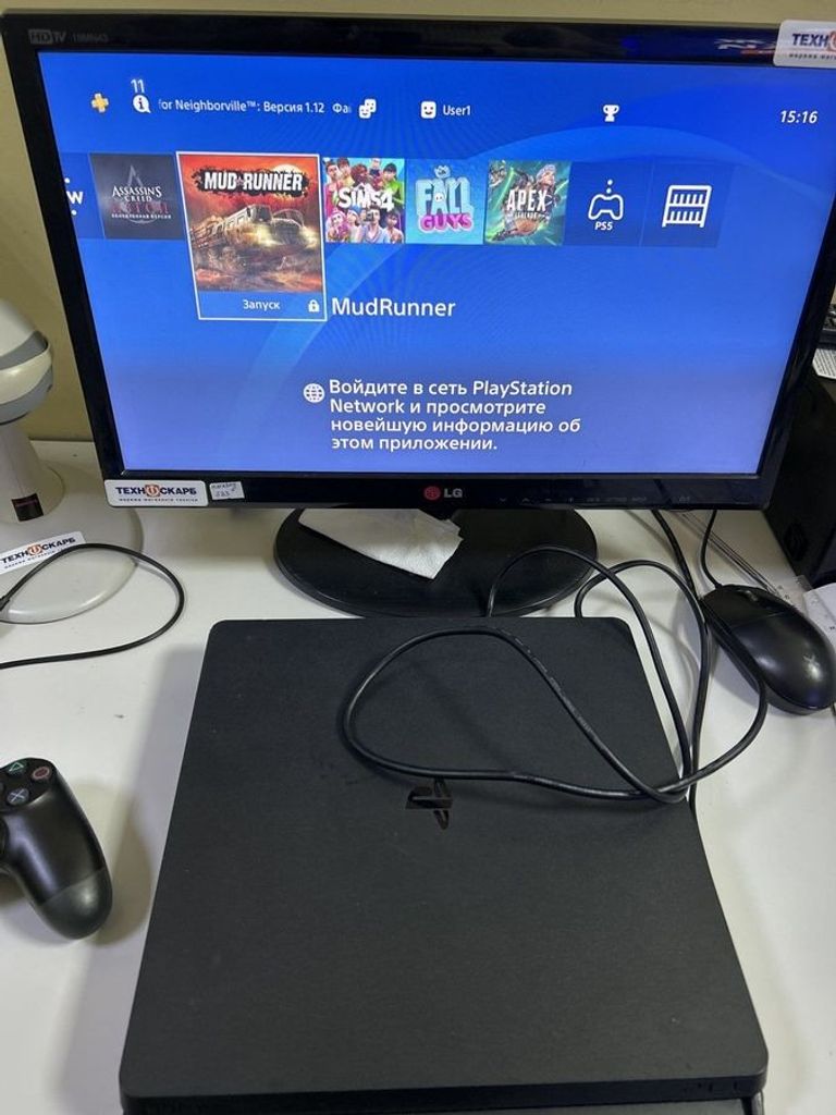 Купити  Sony PlayStation 4 Slim 1TB Black Б/У