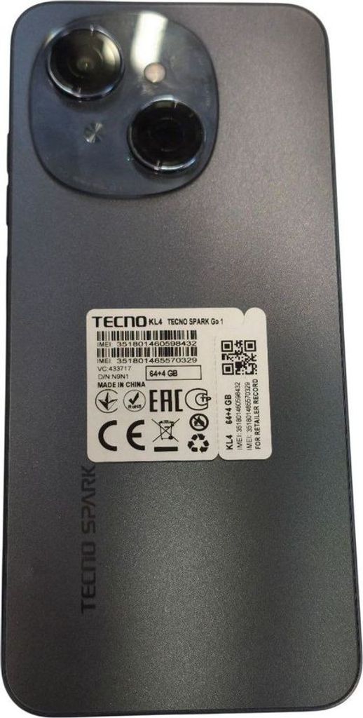 Дешево Tecno spark go 1 kl4 4/64gb з ломбарду