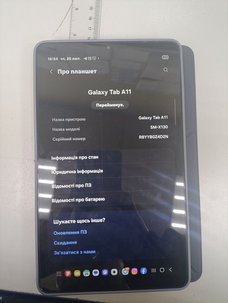 Объявление Samsung galaxy tab a11 wi-fi 8/128gb Б/У