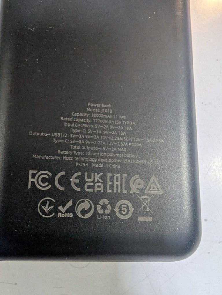 Дешево Hoco J101B Astute 30000mAh 22.5W White з ломбарду