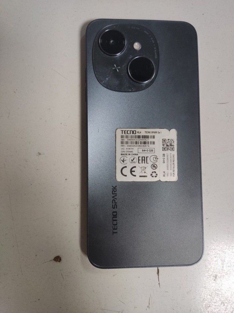 Купить Tecno spark go 1 kl4 3/64gb Б/У