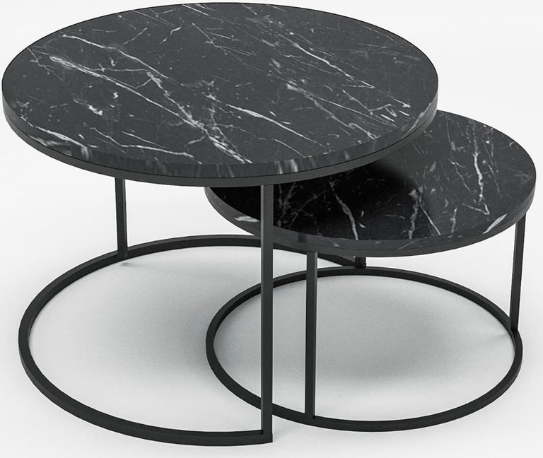 Interior table 50/70 см 2в1 Чорний Мармур Код:null. Изображение 6