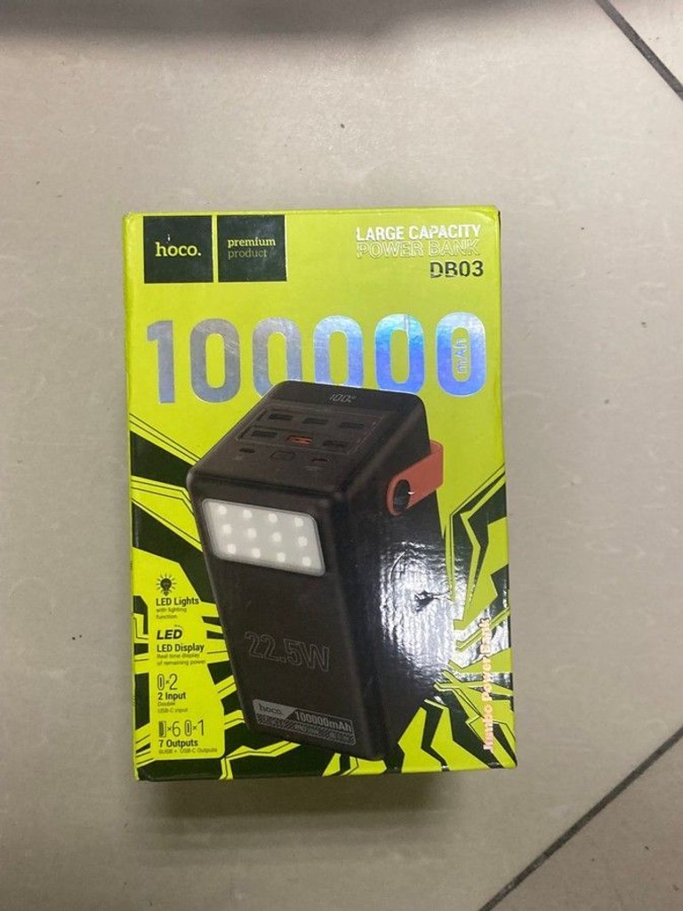 Дешево Hoco DB03 Endure 100000mAh 22.5W Black з ломбарду
