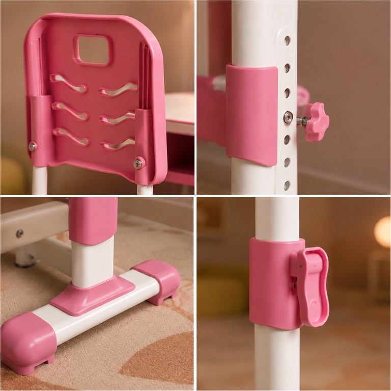 Дешево Children's desk зі стільцем регульована з лампою та підставкою для книг з ломбарду