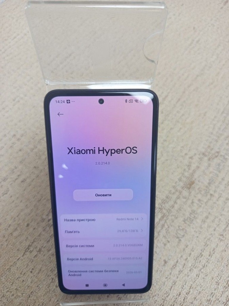 Оголошення Xiaomi redmi note 14 6/128gb Б/У