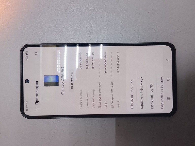 Объявление Samsung galaxy a36 5g 8/256gb Б/У
