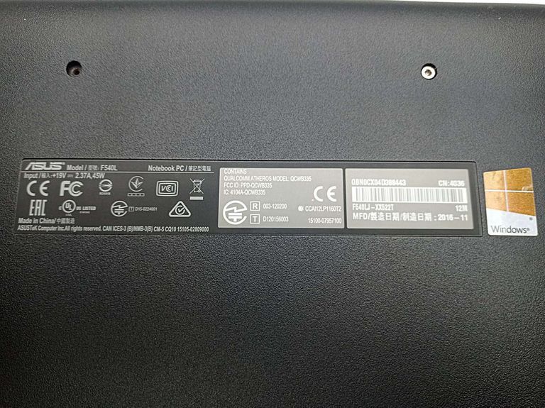 ASUS X540LJ (Intel Core i3 5005U 2000 MHz/15.6"/4.0Gb/500Gb/NVIDIA GeForce 92) Код:2000003841455. Зображення 11