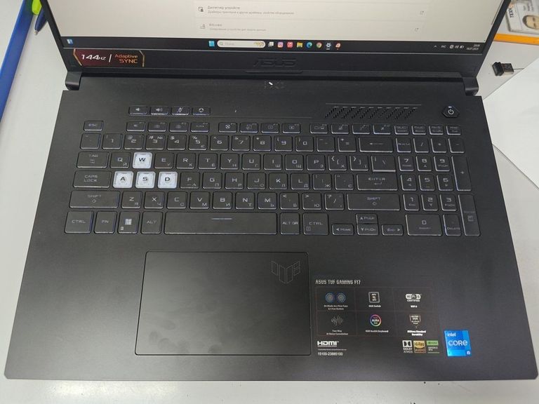 Объявление Asus 17/core i5-12500h ddr5/16gb ddr5/hdd *відсутній/ssd 512 gb/geforce rtx3050 6gb Б/У