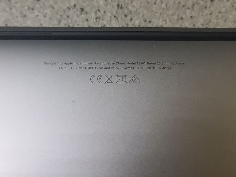 Apple macbook pro 16" 2019 /a2141 /core i7 2,6ghz /ram 16gb /ssd 500gb /amd radeon pro 5300m Код:01-200802178. Зображення 7