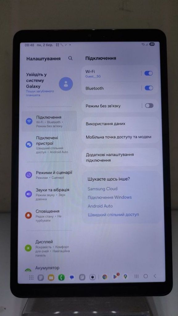 Оголошення Samsung galaxy tab a9 8/128gb lte Б/У