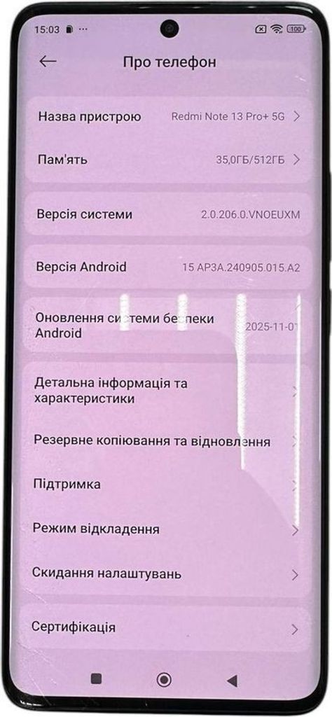 Оголошення Xiaomi Redmi Note 13 Pro+ 12/512GB Black Б/У