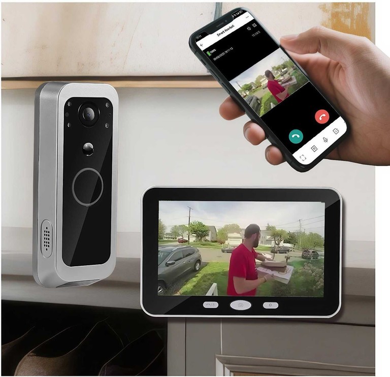 Купить та портативним монітором, з нічним баченням та активним розпізнаванням людини, живлення від батареї, б Б/У