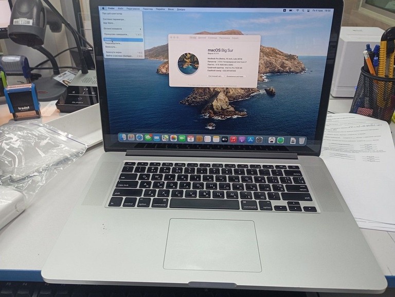 Купити Apple a1398 15,4" core i7 2ghz/ram8gb/ssd256/intel iris pro 1536 mb Б/У