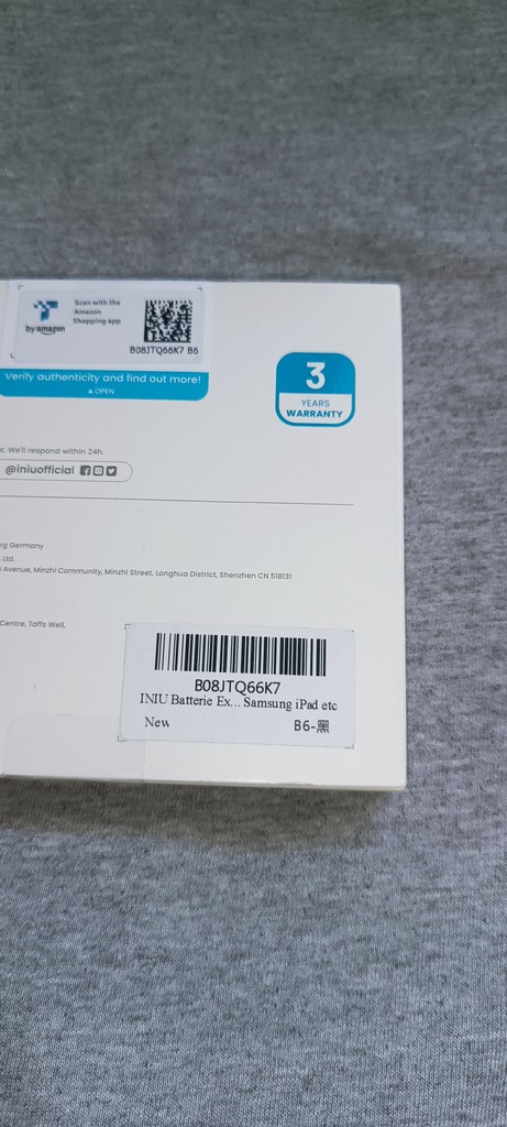 Iniu 10000mAh Black (BI-B6) Код:null. Зображення 6