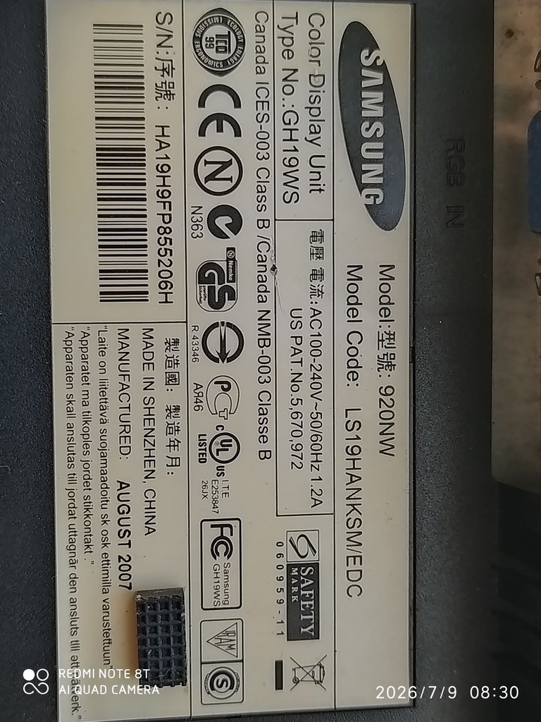 Дешиво Samsung 920nw с ломбарда