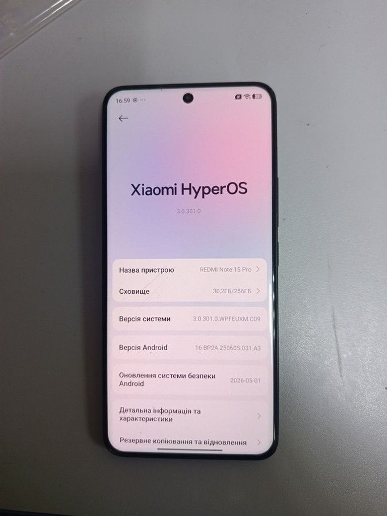 Xiaomi Redmi Note 15 Pro 4G 8/256GB Glacier Blue Код:01-201093273. Изображение 8