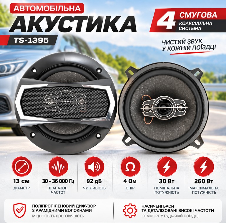 Купить TS-1395 13 см Б/У