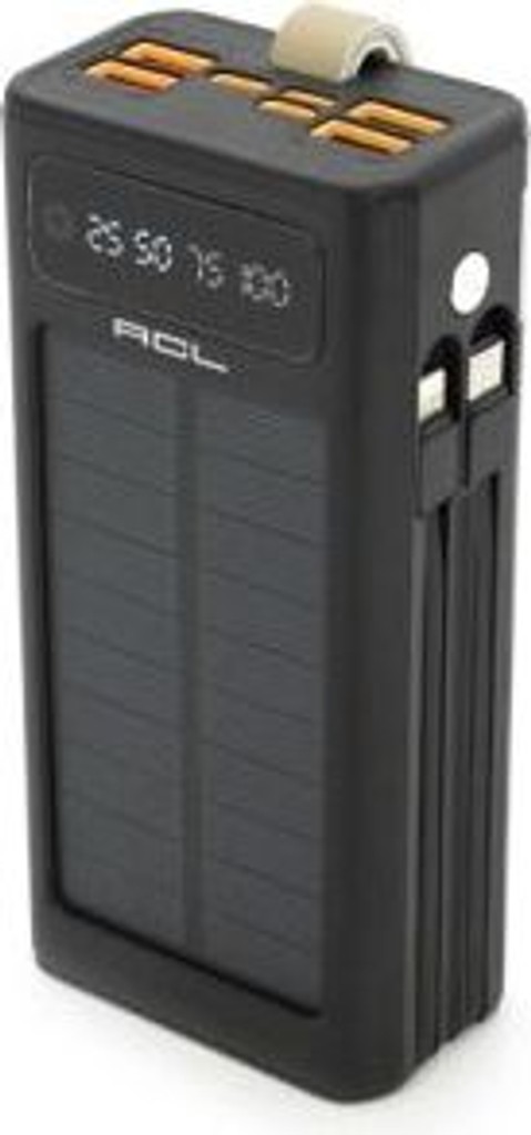 Купити ACL 30000mAh, SOLAR, TypeC + Lighting, Black Б/У