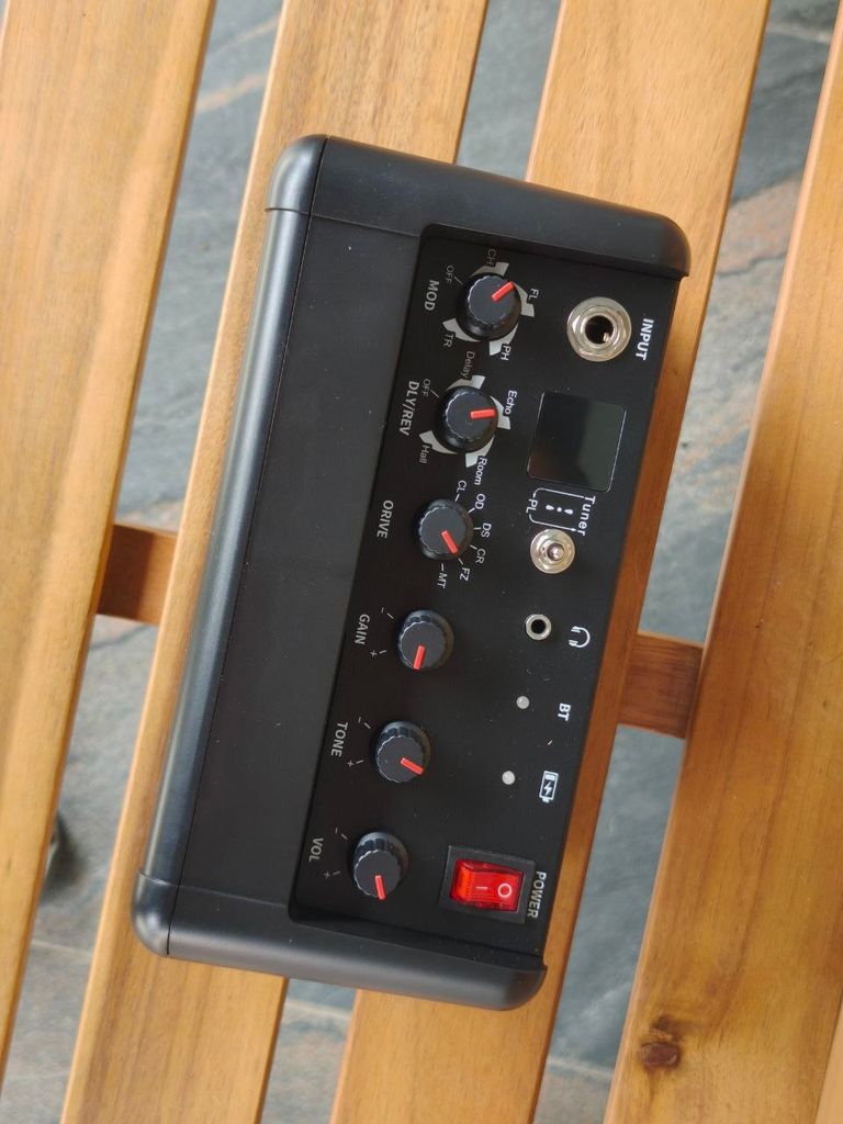 Дешиво Підсилювач для електрогітари YIWENG, 15 Вт, бездротовий Bluetooth-колонка, підсилювач для акустичної гітари з функцією голосу, 8 с ломбарда