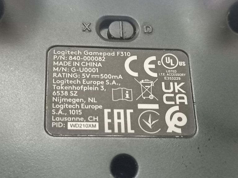 Дешиво Logitech Gamepad F310 с ломбарда