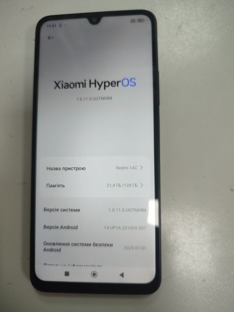 Объявление Xiaomi redmi 14c 4/128gb Б/У