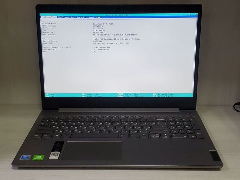 Объявление Lenovo 15/pentium 6405u ddr4/4gb ddr4/hdd *відсутній/ssd 128 gb/geforce mx130 2gb Б/У