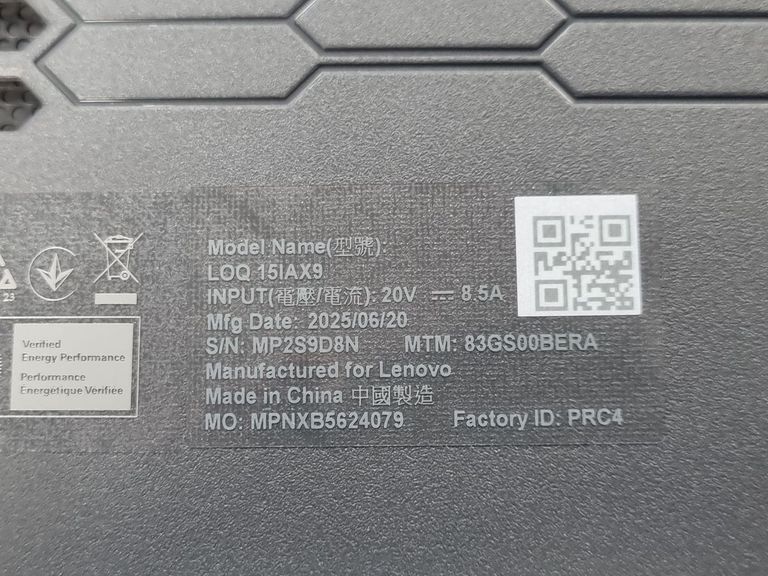Lenovo 15/core i5-12450hx ddr5/16gb ddr5/hdd *відсутній/ssd 512 gb/geforce rtx3050 6gb Код:01-200817693. Зображення 9