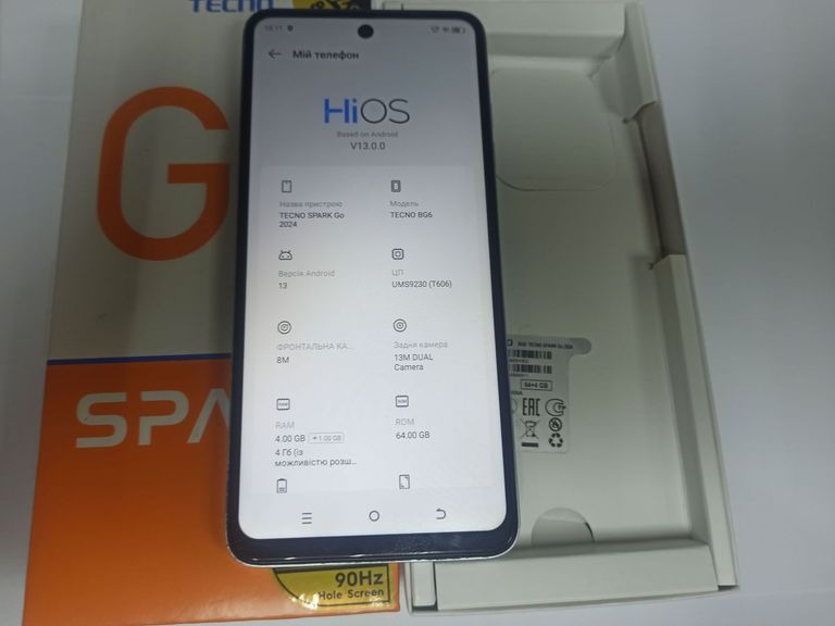Оголошення Tecno spark go 2024 4/64gb Б/У