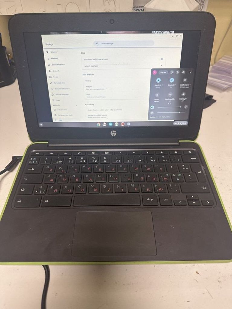 Купить Hp chromebook 7265ngw 11.6" - celeron n3060 1.6ghz - 4gb ram 12gb ssd Б/У