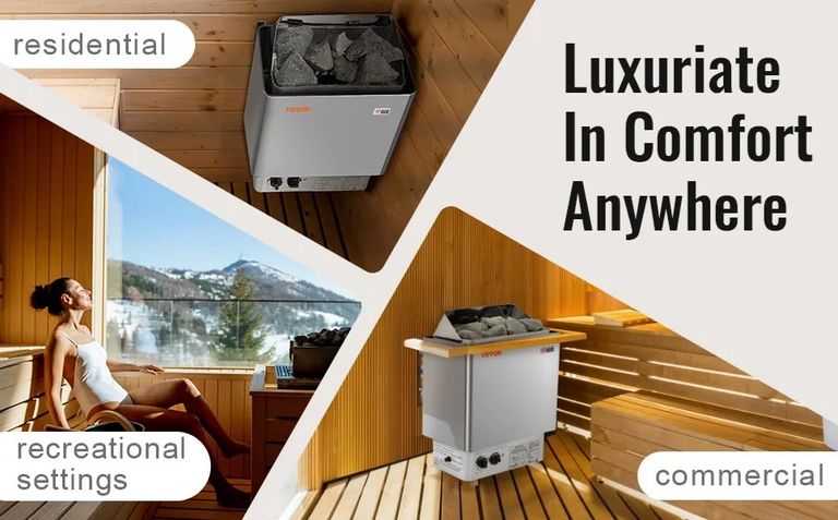 VEVOR 8kW Sauna Hear Integrated Control 8-12 m³ Spa Код:null. Зображення 12