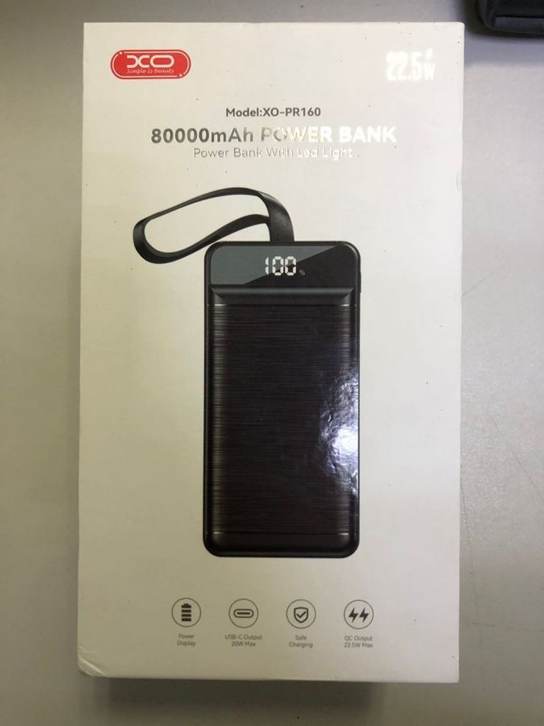 Купити Xo PR160 22.5W 80000mAh Black Б/У
