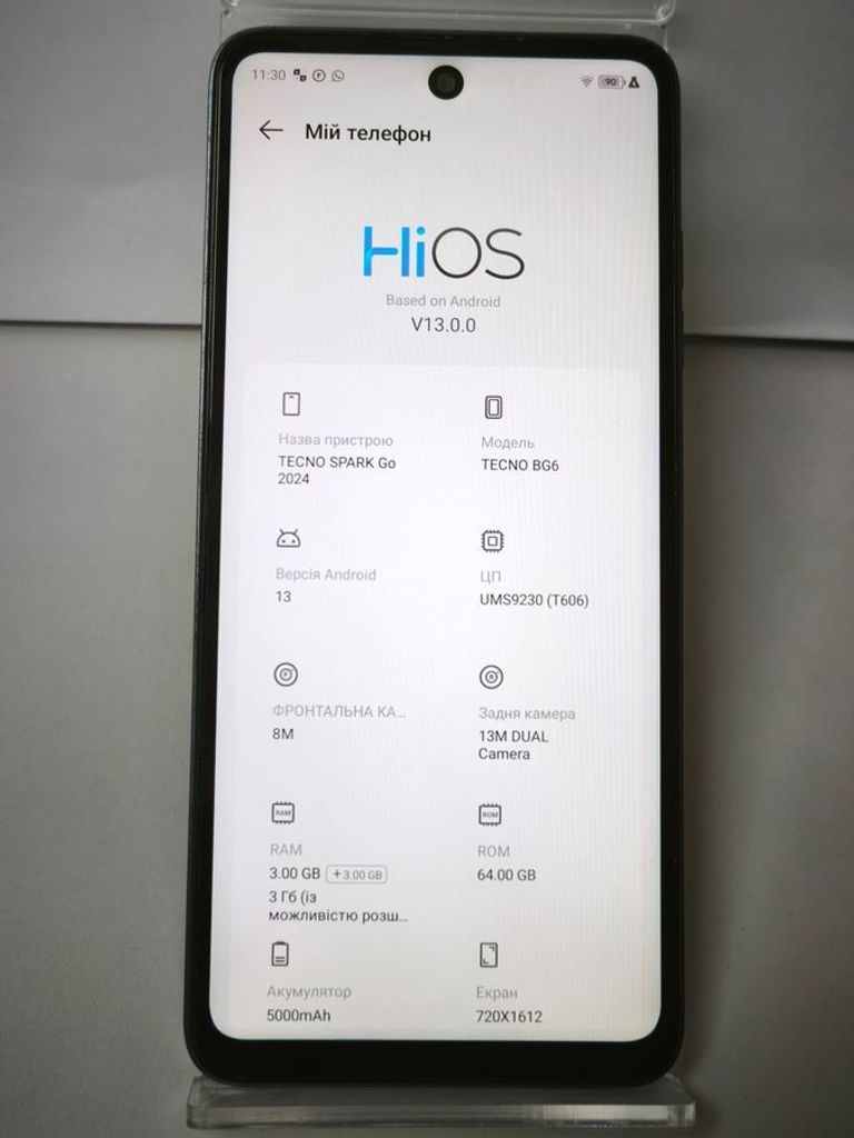 Tecno spark go 2024 3/64gb Код:01-200902787. Зображення 6