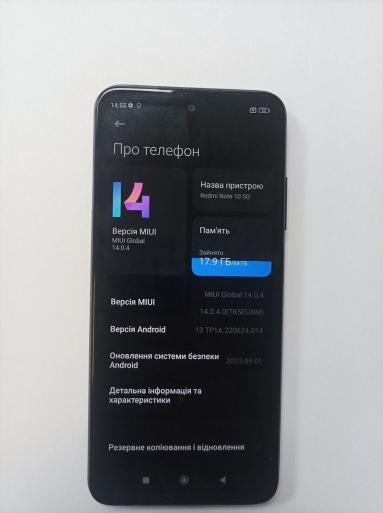 Оголошення Xiaomi redmi note 10 5g 4/64gb Б/У