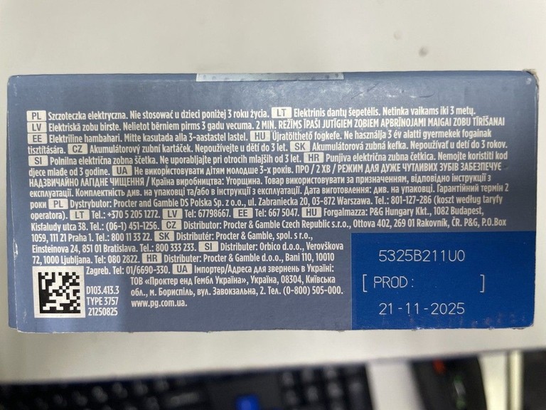 Оголошення Oral-b Vitality D103 PRO Protect X Clean D103.413.3 Black Б/У