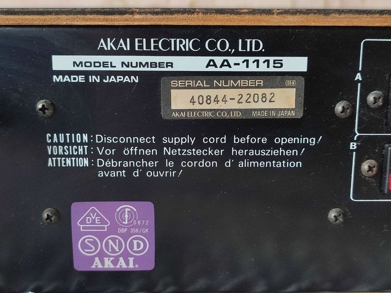 Akai AA-1115 Код:null. Изображение 9
