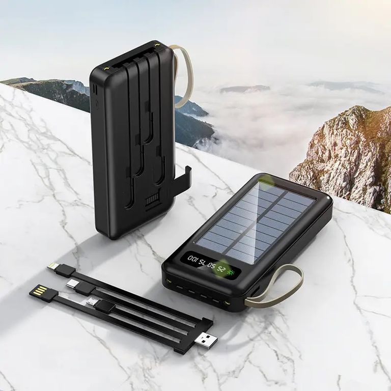 Power Bank Solar Smart 1015 зарядний пристрій на сонячній батареї 20000mAh з індикатором заряду 